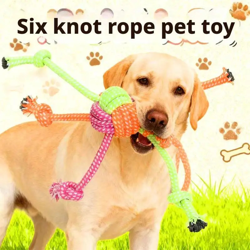 丈夫な犬用噛むおもちゃ、綿ロープ結び目ボール、攻撃的な噛み癖 - Dog Rope Toy Aggressive Chewers のレビューと価格
