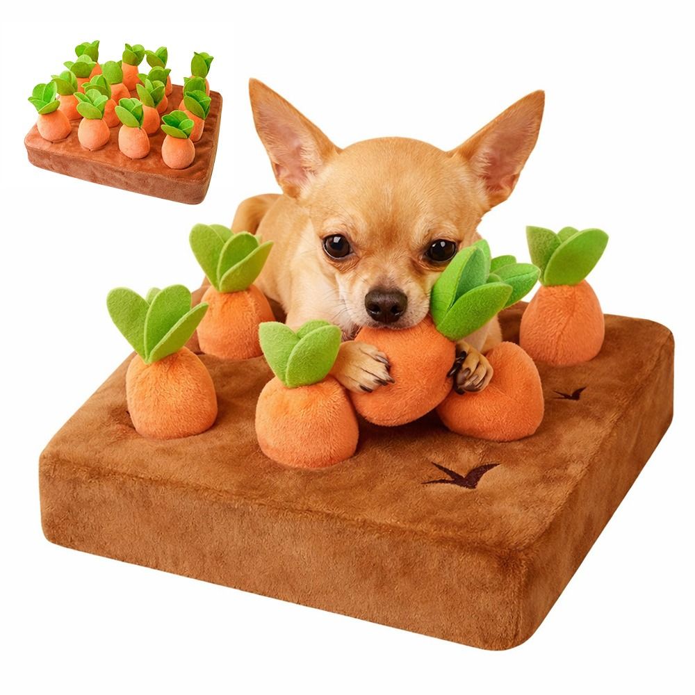 ストレス解消用キャロットスナッフルマット、取り外し可能なキャ - Dog Puzzle Feeder Toy のレビューと価格