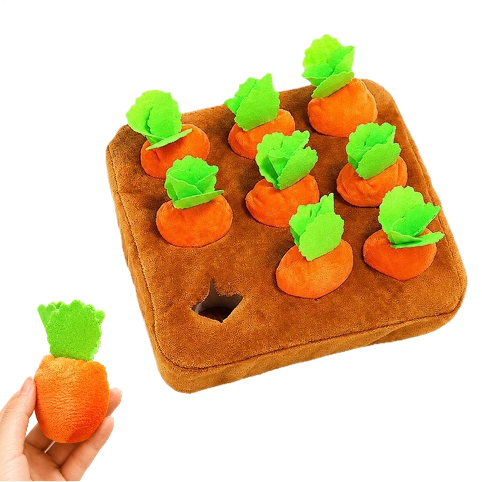 スナッフルマット キャロット型 スローフィーダー 知育玩具  - Snuffle Mat For Dogs のレビューと価格