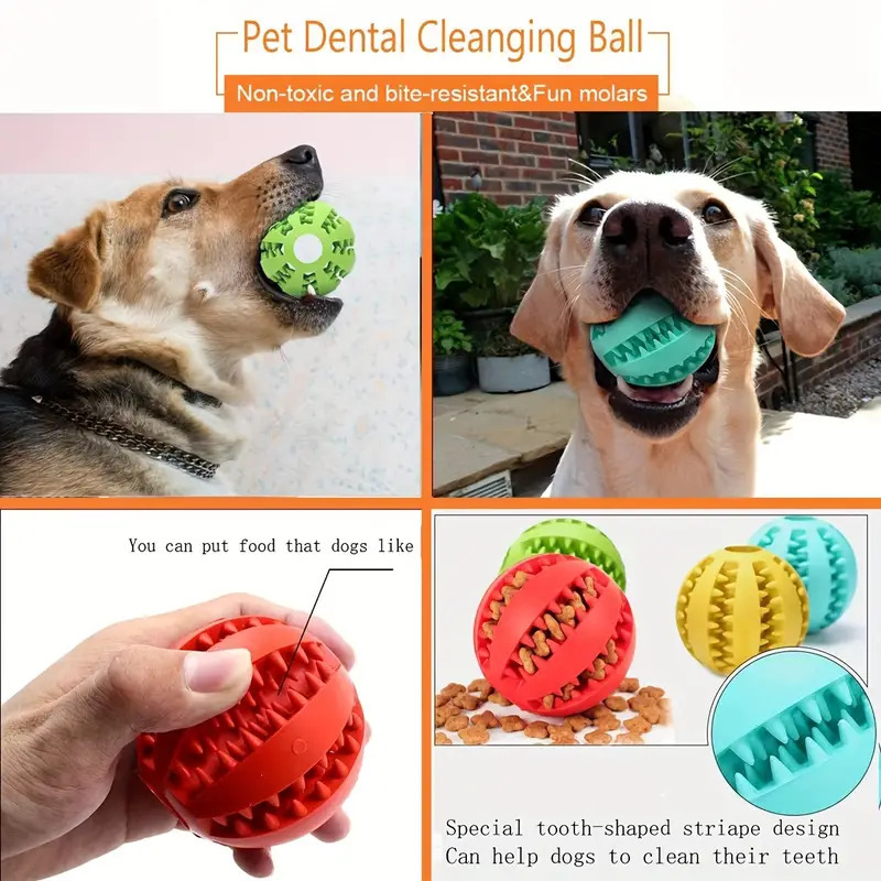 インタラクティブな犬用おもちゃボール、ゴム製噛み付きおもちゃ - Rubber Treat Dispensing Dog Toy のレビューと価格