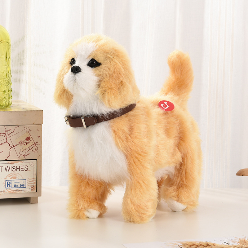 子犬のためのインタラクティブな電子ぬいぐるみロボット,サウン - Interactive Squeaky Plush Dog Toy のレビューと価格