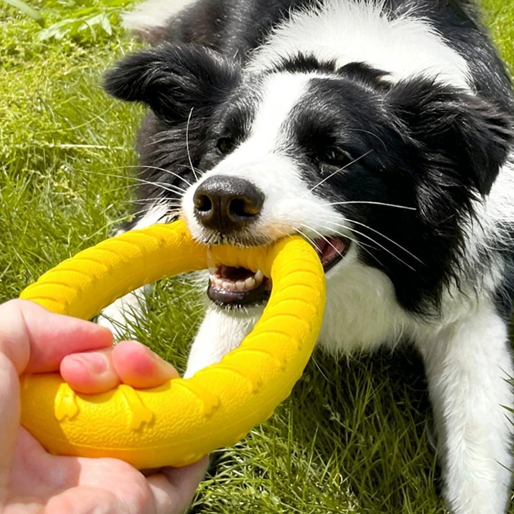 犬用リングおもちゃ、壊れにくい噛むおもちゃ、飛んで浮くトレー - Suction Cup Dog Tug Toy のレビューと価格