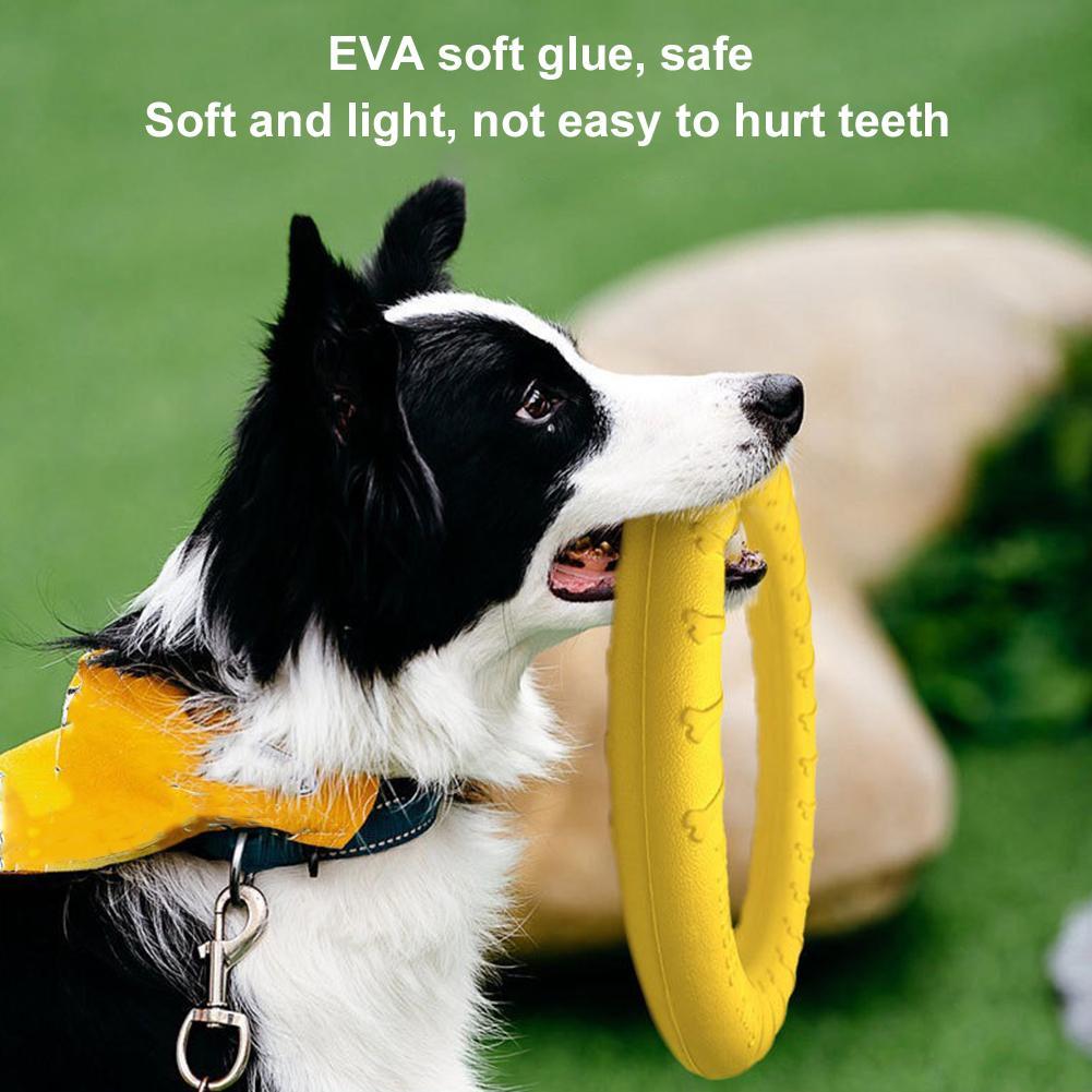 犬用リングおもちゃ、壊れにくい噛むおもちゃ、飛んで浮くトレー - Suction Cup Dog Tug Toy のレビューと価格