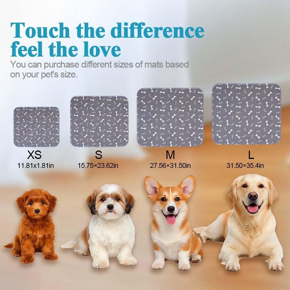 超吸収ペットベッドマット 再利用可能 滑り止め 犬用おしっこ - Pet Beds のレビューと価格