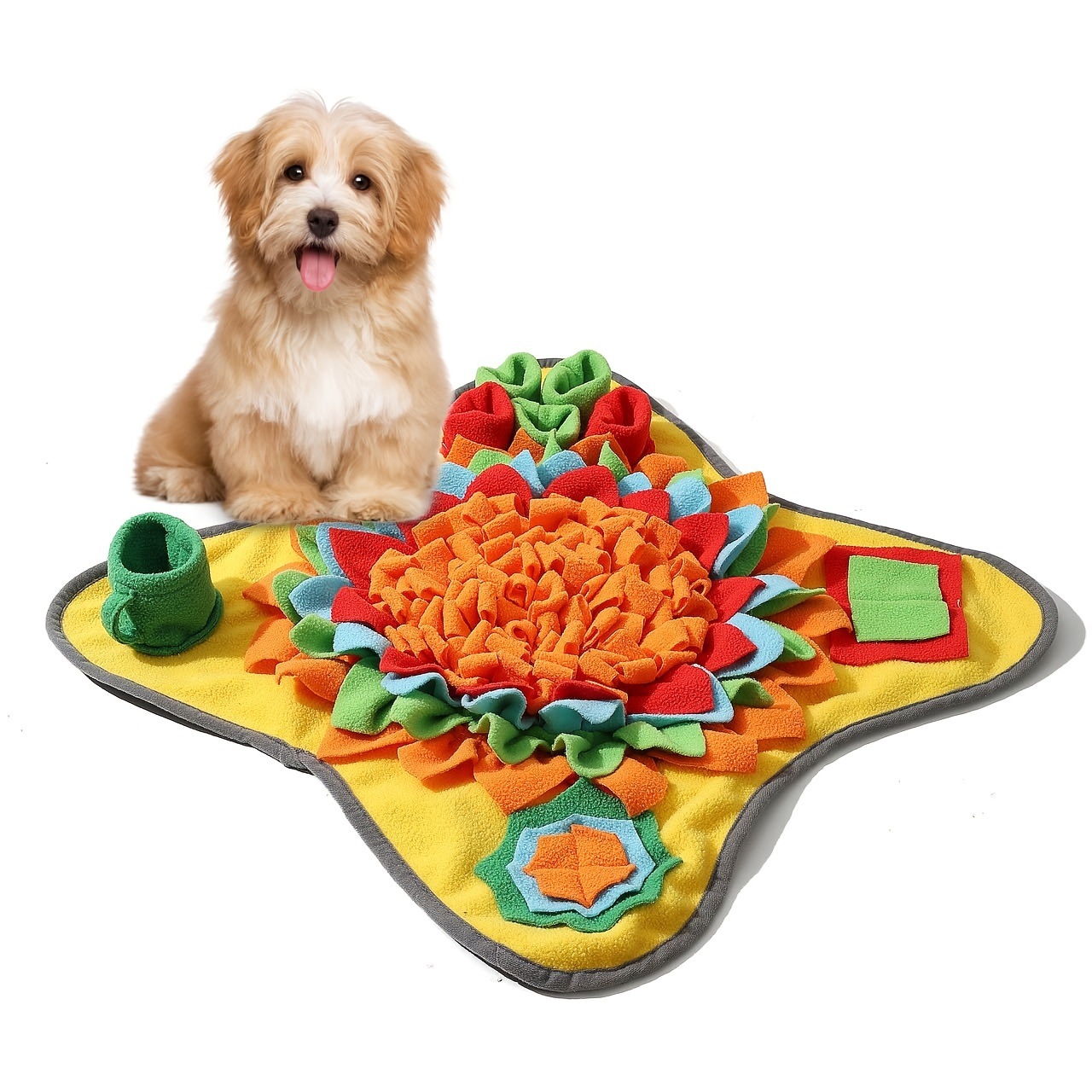 犬用の優れたペットスナッフルマット、退屈のためのインタラクテ - Dog Puzzle Feeder Toy のレビューと価格