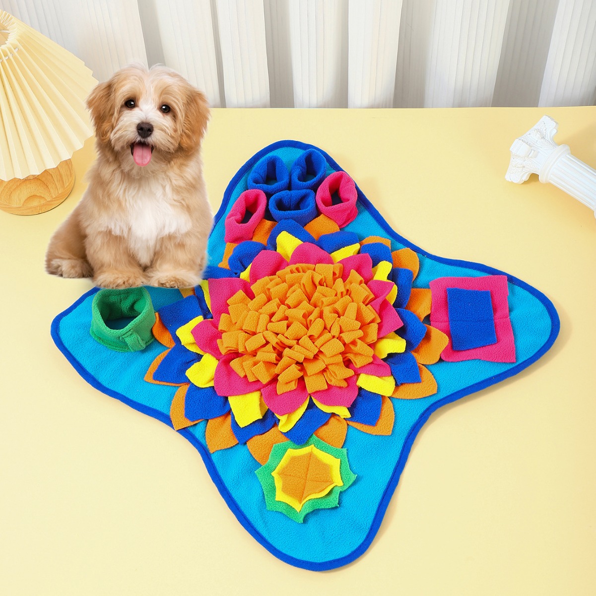 犬用の優れたペットスナッフルマット、退屈のためのインタラクテ - Dog Puzzle Feeder Toy のレビューと価格