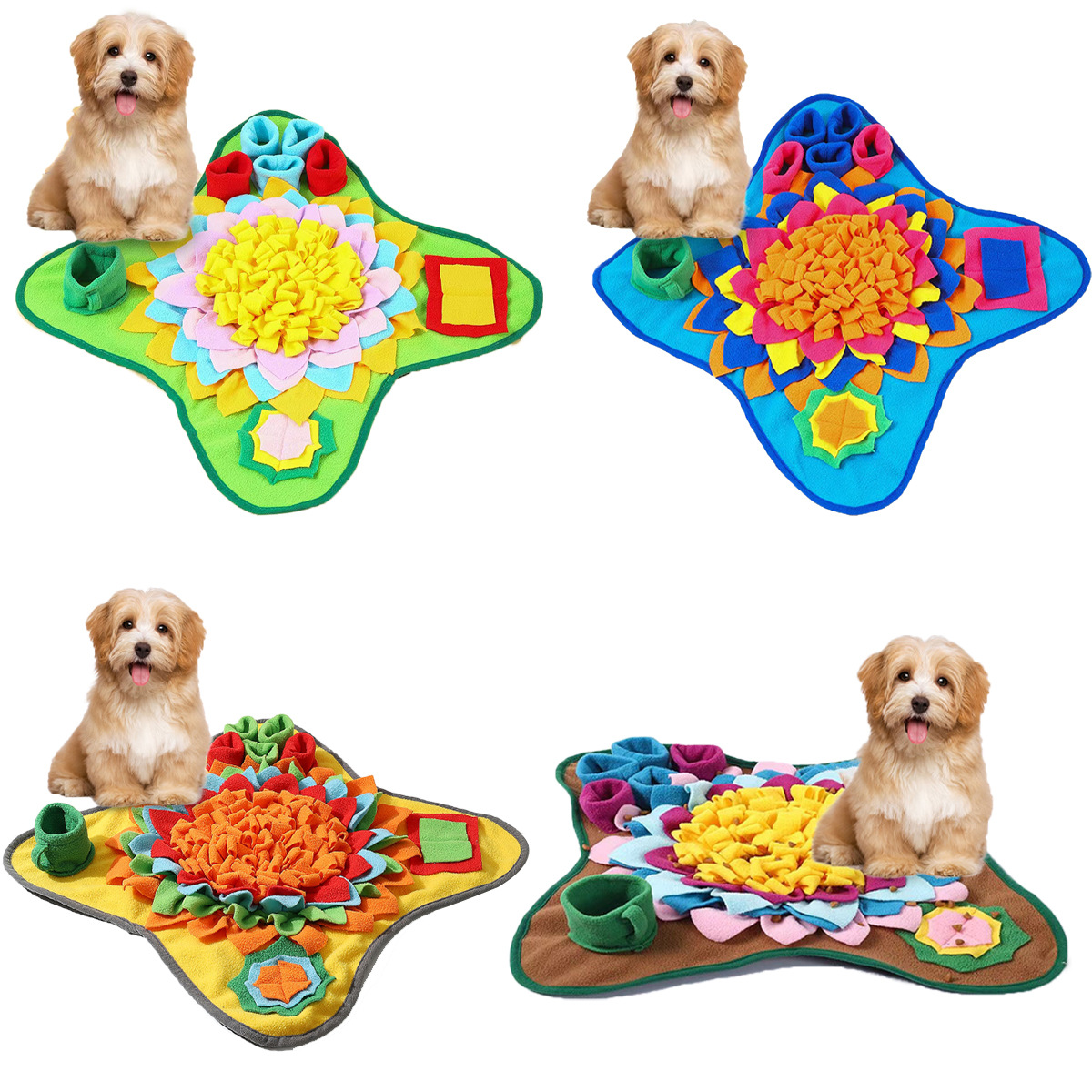 犬用の優れたペットスナッフルマット、退屈のためのインタラクテ - Dog Puzzle Feeder Toy のレビューと価格