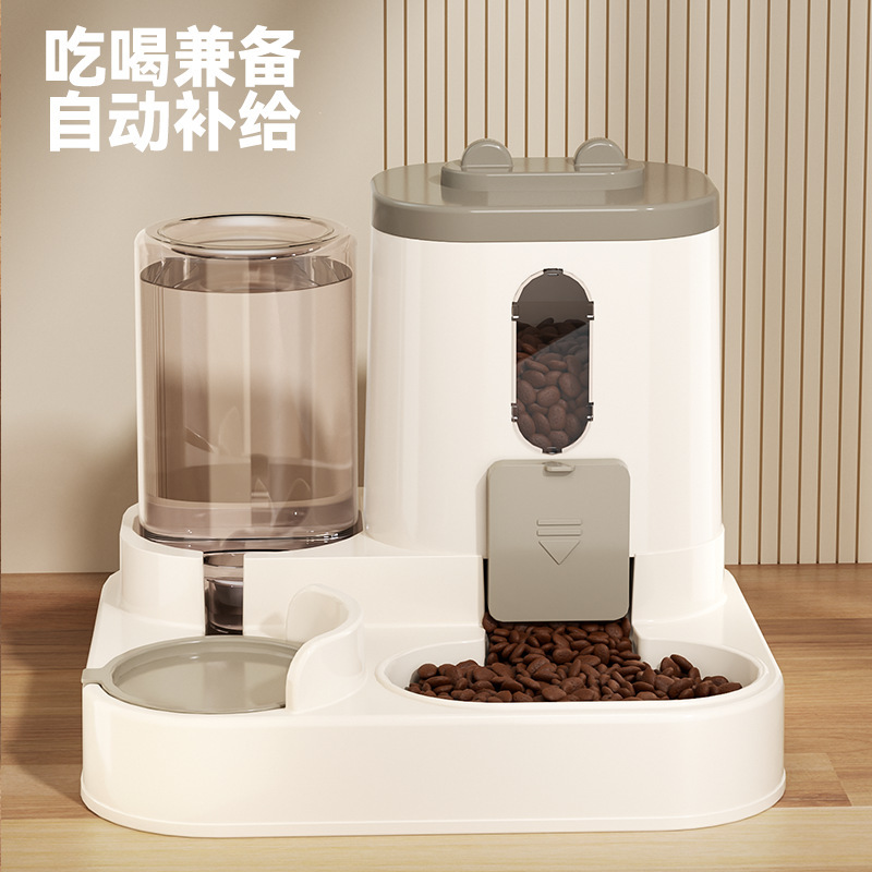 重力式自動ペットフィーダー＆ウォーターラーセット、滑り止めボ - Pet Feeders のレビューと価格
