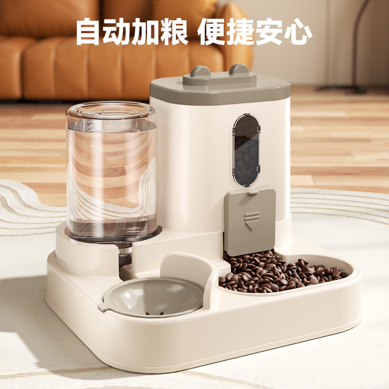 重力式自動ペットフィーダー＆ウォーターラーセット、滑り止めボ - Pet Feeders のレビューと価格