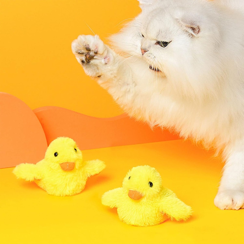 電動アヒル猫用おもちゃ　インタラクティブぬいぐるみキッカー　 - Catnip Interactive Plush Mouse のレビューと価格