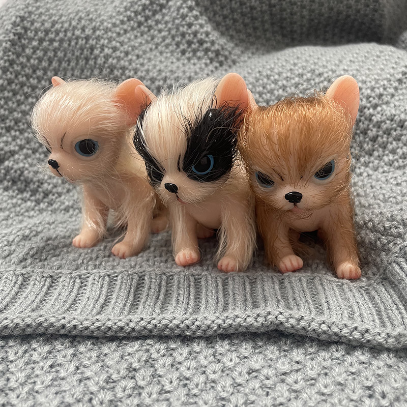 5インチのフルボディシリコン製のかわいいミニチュア動物チワワ - Interactive Squeaky Plush Dog Toy のレビューと価格