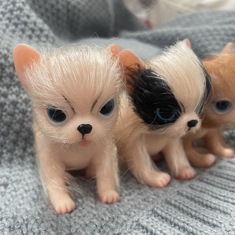 5インチのフルボディシリコン製のかわいいミニチュア動物チワワ - Interactive Squeaky Plush Dog Toy のレビューと価格