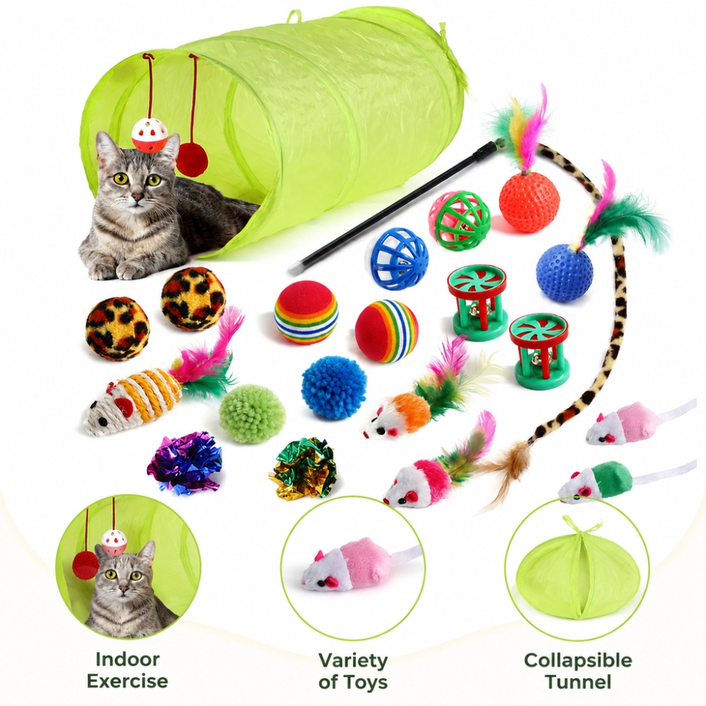 子猫用おもちゃセット 羽根スティック ぬいぐるみマウス ベル - Catnip Interactive Plush Mouse のレビューと価格